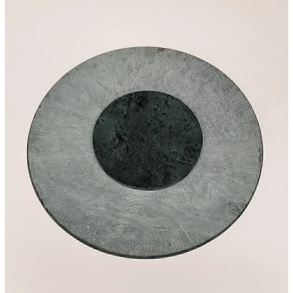 Creative Home Natural Marble Round Trivet Cheese Board Dessert Serving Plate 8" - Picture 4 of 5